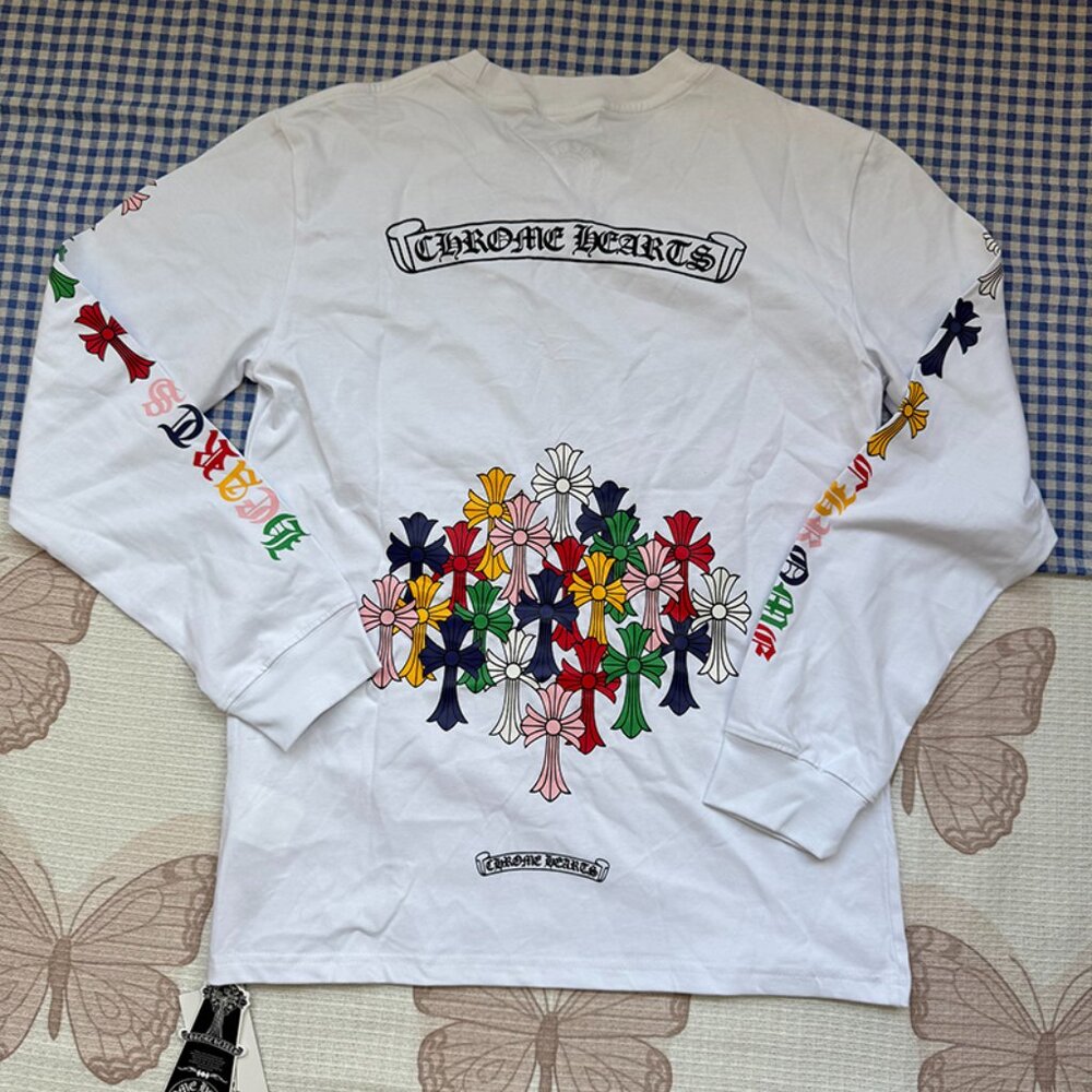 Chrome Hearts Colorful Cross Long-Sleeve T-shirt